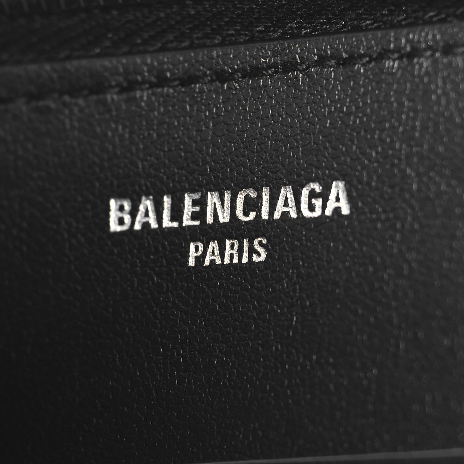 Balenciaga Textured Calfskin Passport Phone Holder Green 1715565