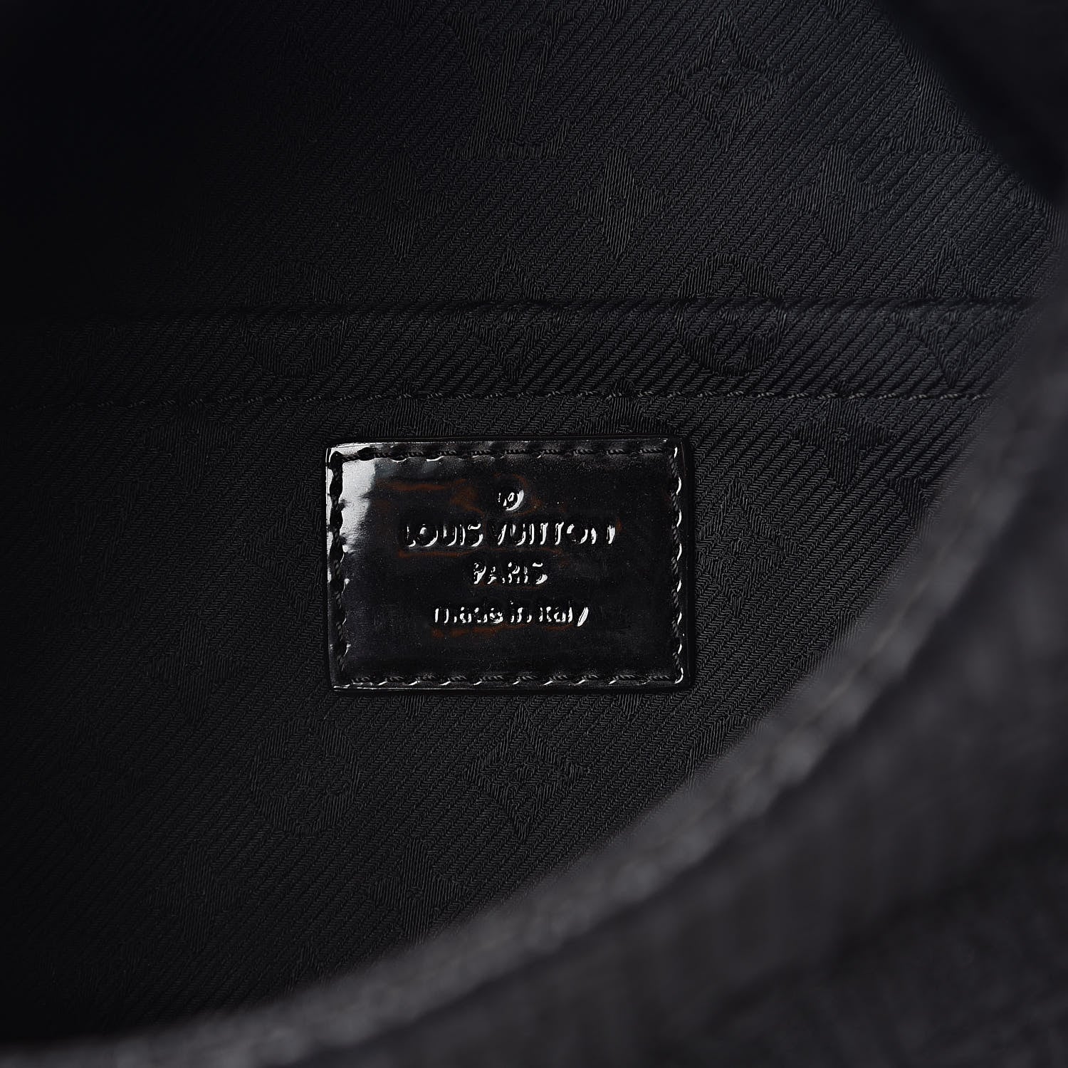 Louis Vuitton Calfskin Quilted Monogram Altair Clutch Black 6 of 8