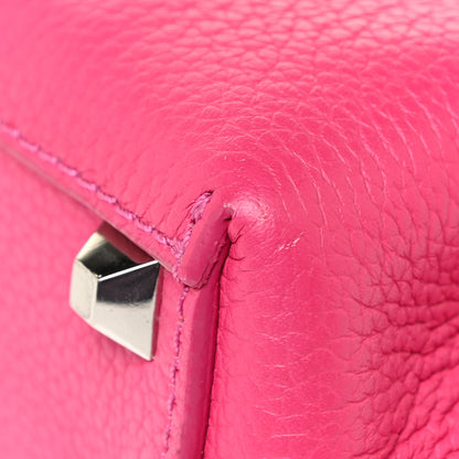 MCM Grained Calfskin X-Mini Milla Tote Beetroot Pink 13 of 16