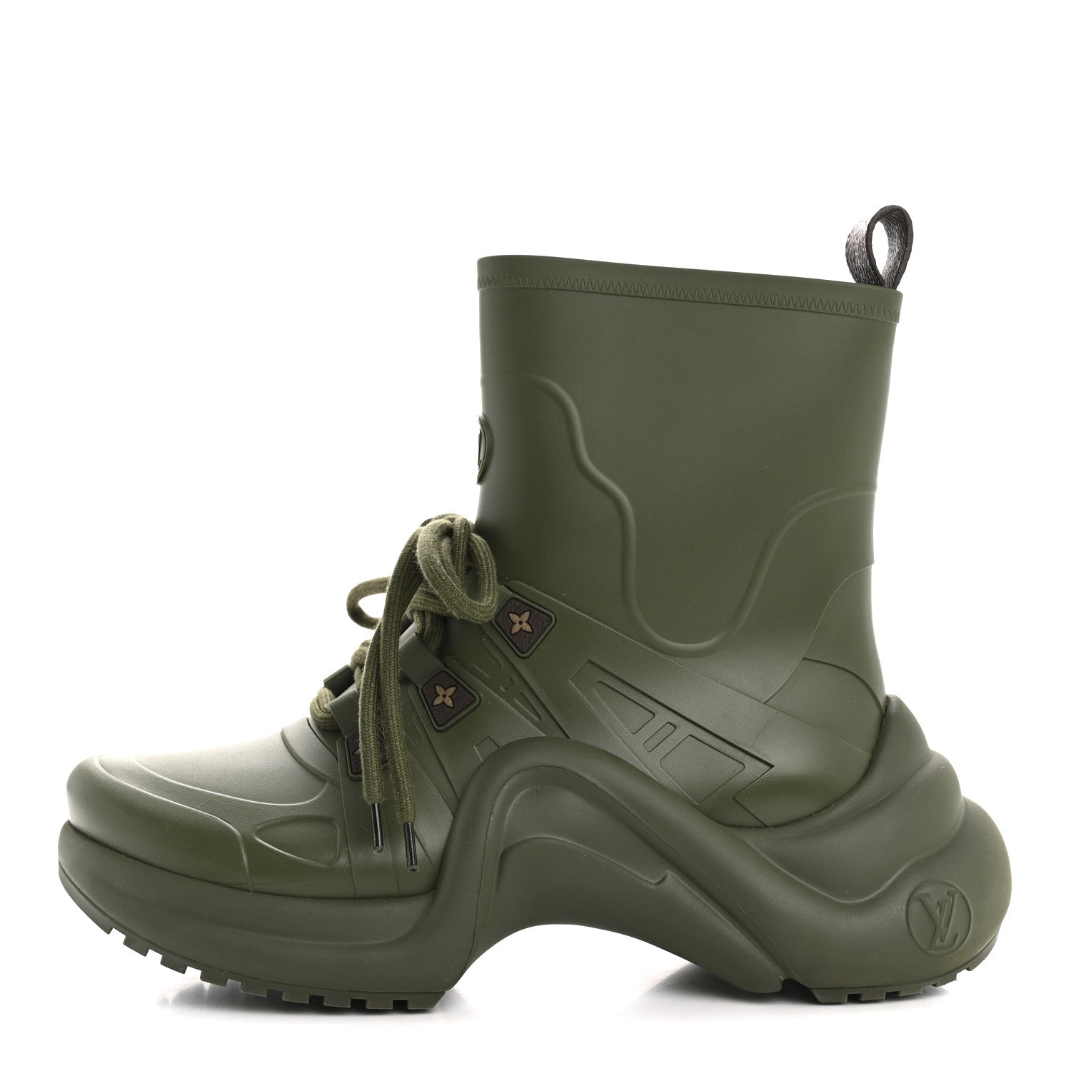 Louis Vuitton Mat Rubber Monogram LV Archlight Sneaker Boots 38 Kaki 1 of 10