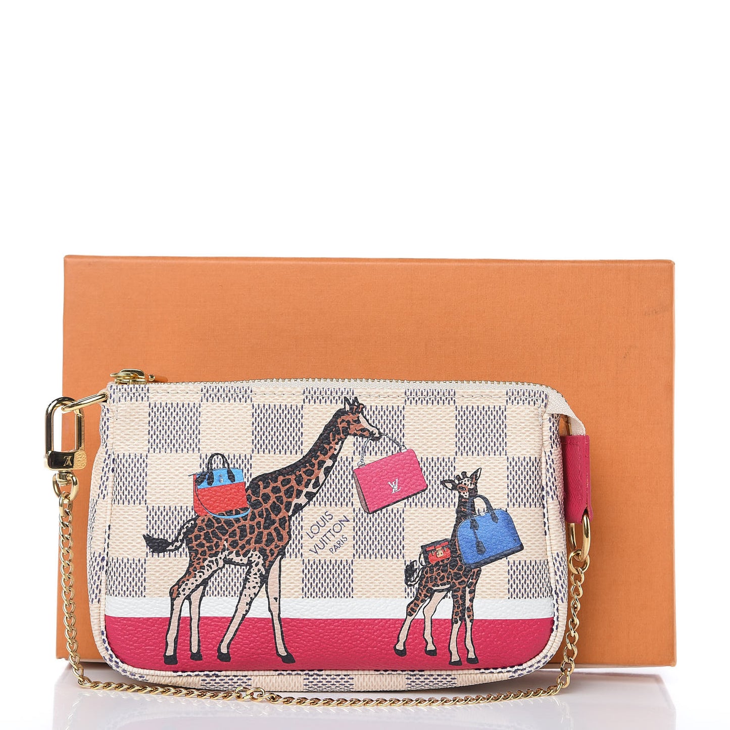 Damier Azur 2017 Christmas Animation Mini Pochette Accessories