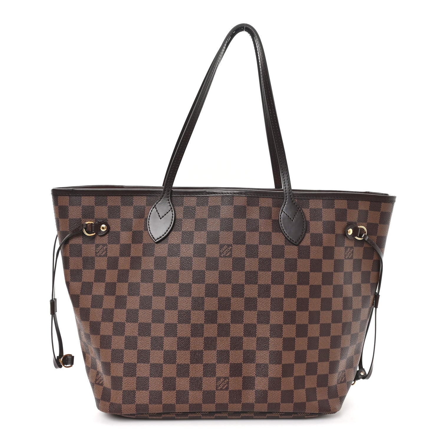 Louis Vuitton Damier Ebene Neo Neverfull MM Rose Ballerine 1 of 12