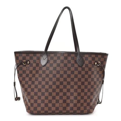 Louis Vuitton Damier Ebene Neo Neverfull MM Rose Ballerine 1 of 12