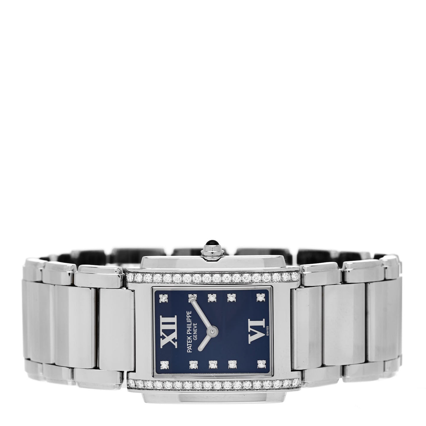 Stainless Steel Diamond 25mm Twenty-4 Quartz Watch Blue 4910/10A-012