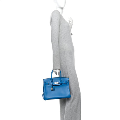 Hermes Epsom Birkin 30 Bleu Frida 2 of 10