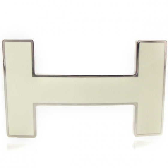 Palladium H Belt Buckle White