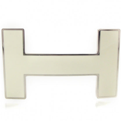 Hermes Palladium H Belt Buckle White 1 of 7