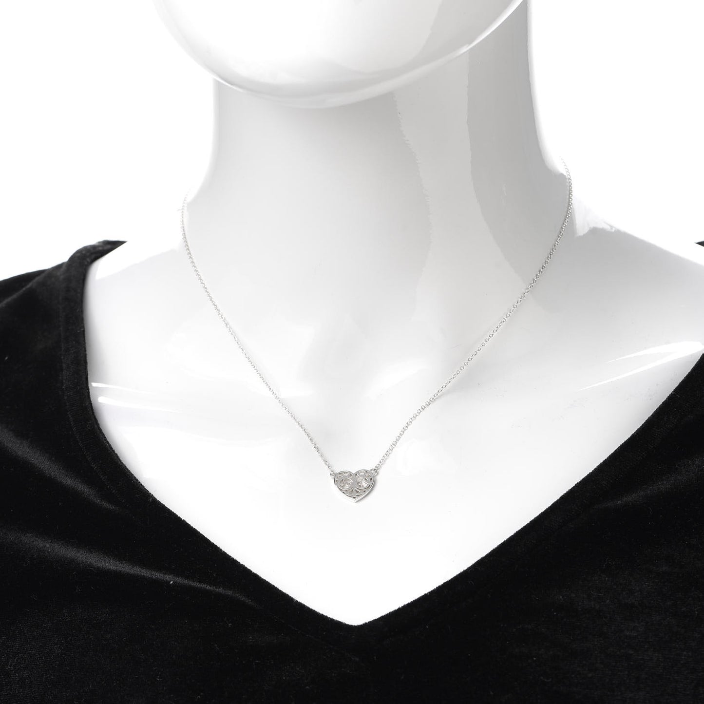 Sterling Silver Small Enchant Heart Pendant Necklace