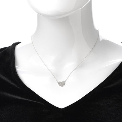 Tiffany Sterling Silver Small Enchant Heart Pendant Necklace 2 of 6