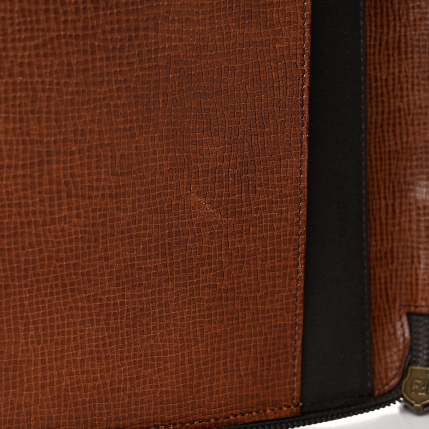 Zucca Spalmati Zip Around Document Holder Tobacco