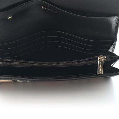Burberry Haymarket Check Molly Continental Wallet Chocolate 5 of 8