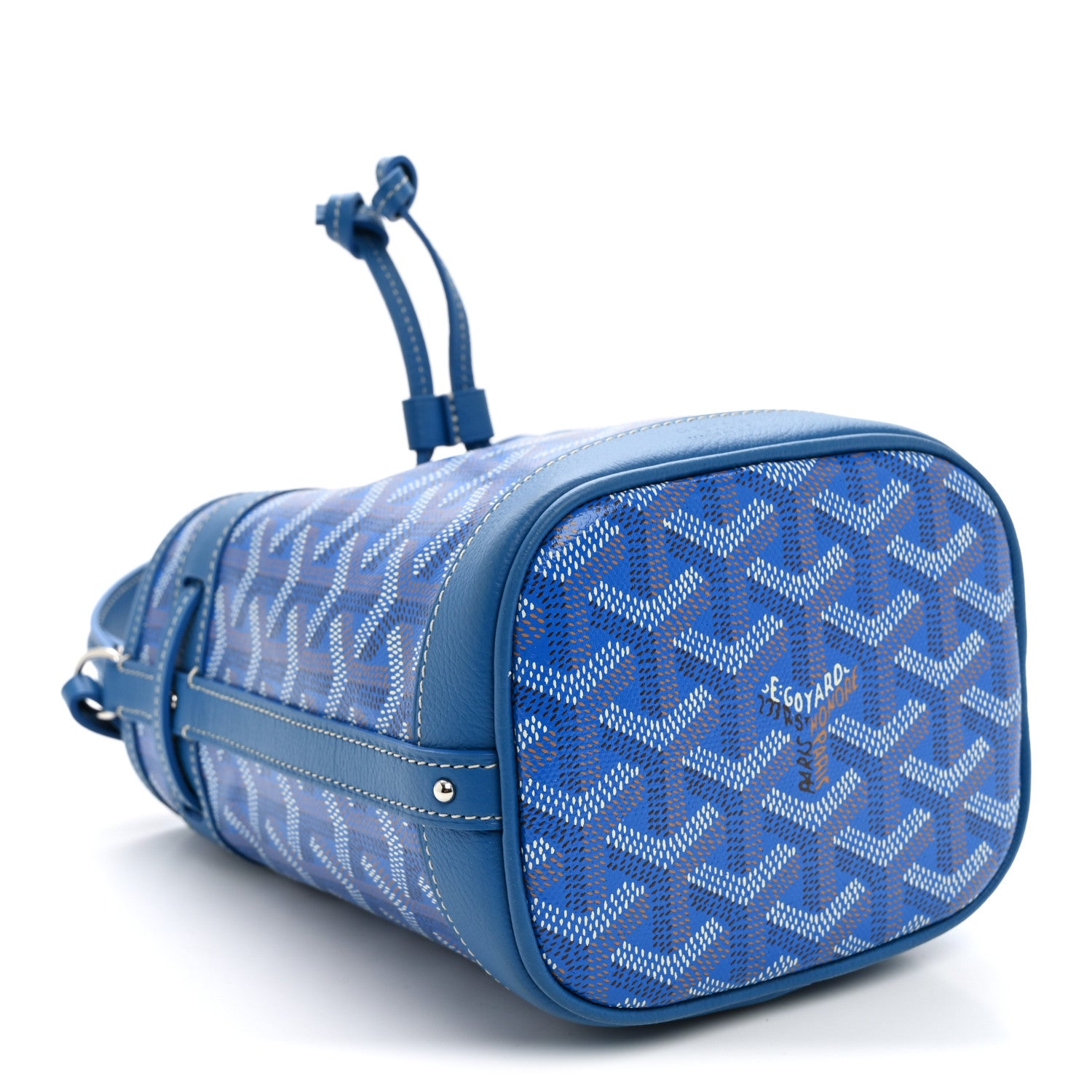Goyard Goyardine Petit Flot Mini Bucket Bag Sky Blue 4 of 10