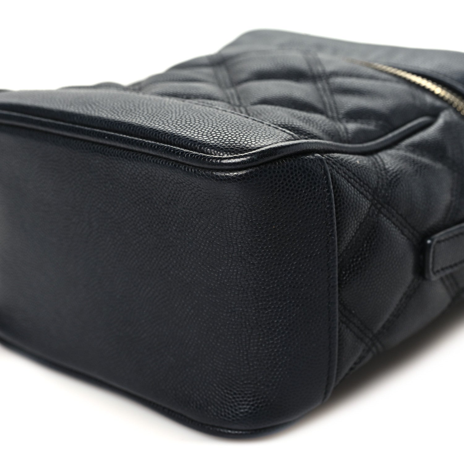 Saint Laurent Grain de Poudre Quilted 80's Vanity Bag Black 9 of 9