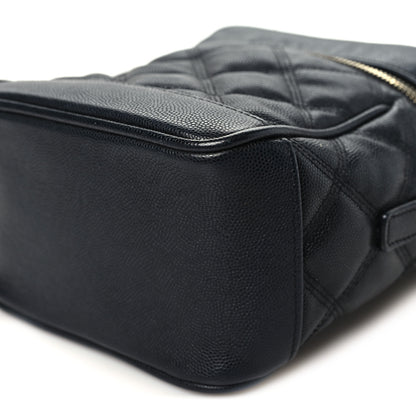 Saint Laurent Grain de Poudre Quilted 80's Vanity Bag Black 9 of 9