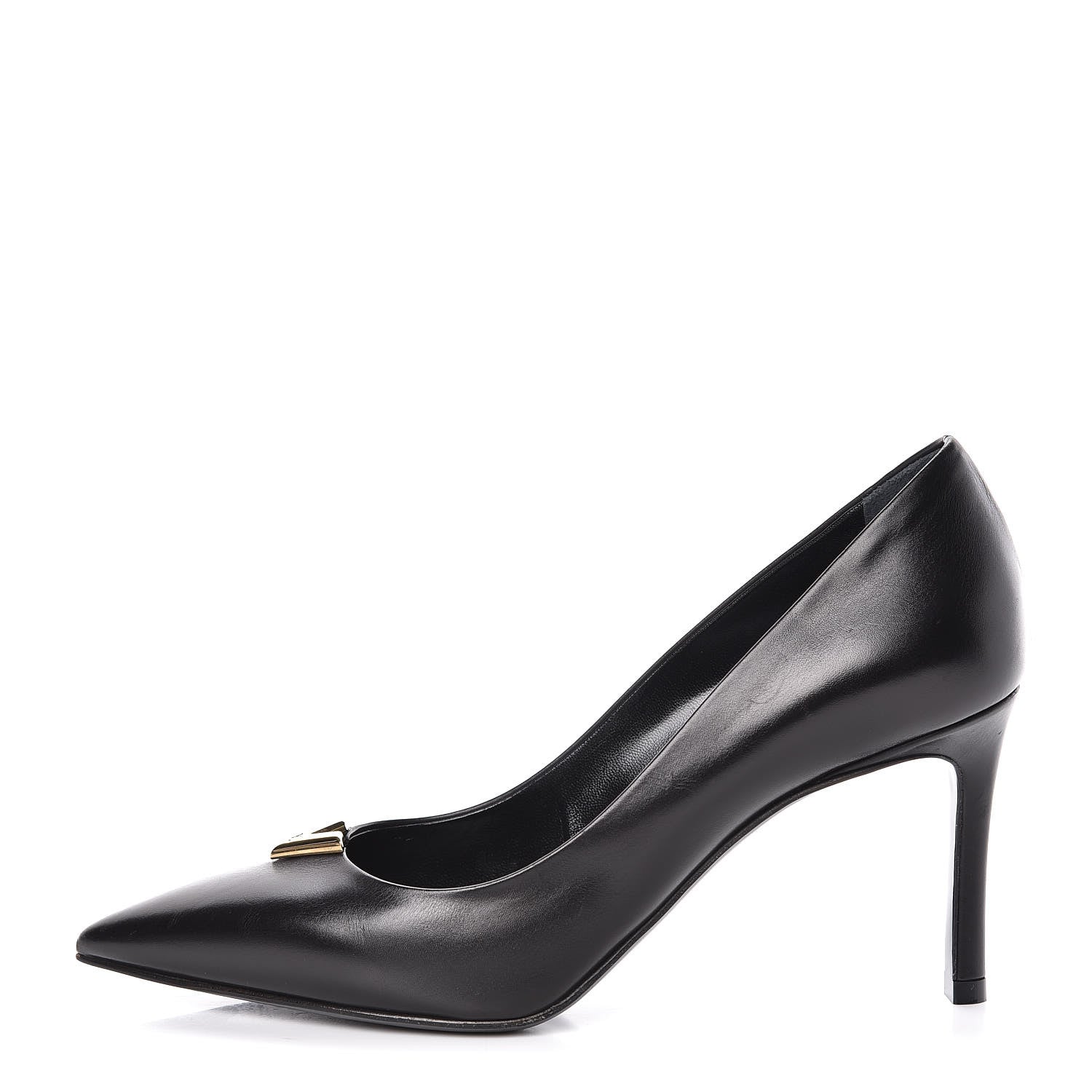 Louis Vuitton Calfskin Heartbreaker Pumps 36 Black 1 of 13