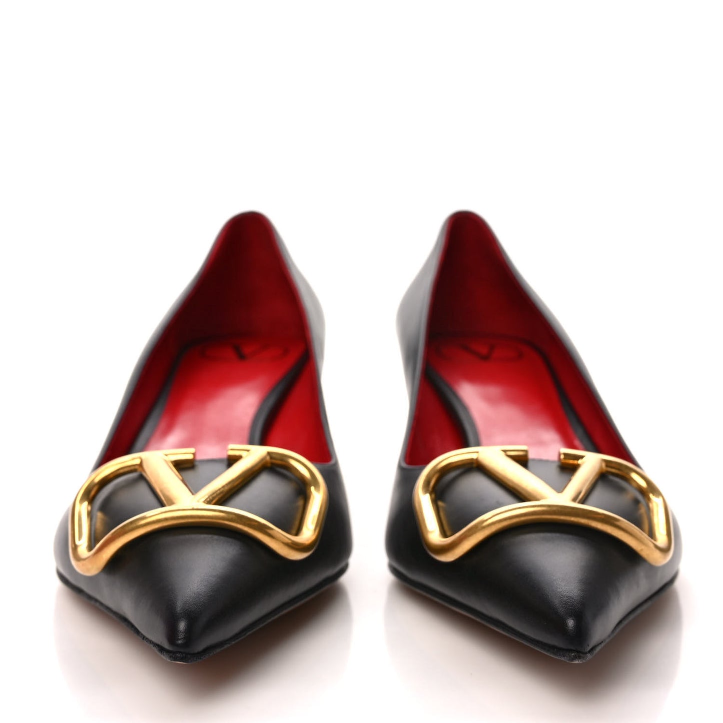 Calfskin Vlogo 45mm Pumps 37 Black