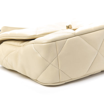 Chanel Lambskin Quilted Medium 19 Flap Beige 9 of 10