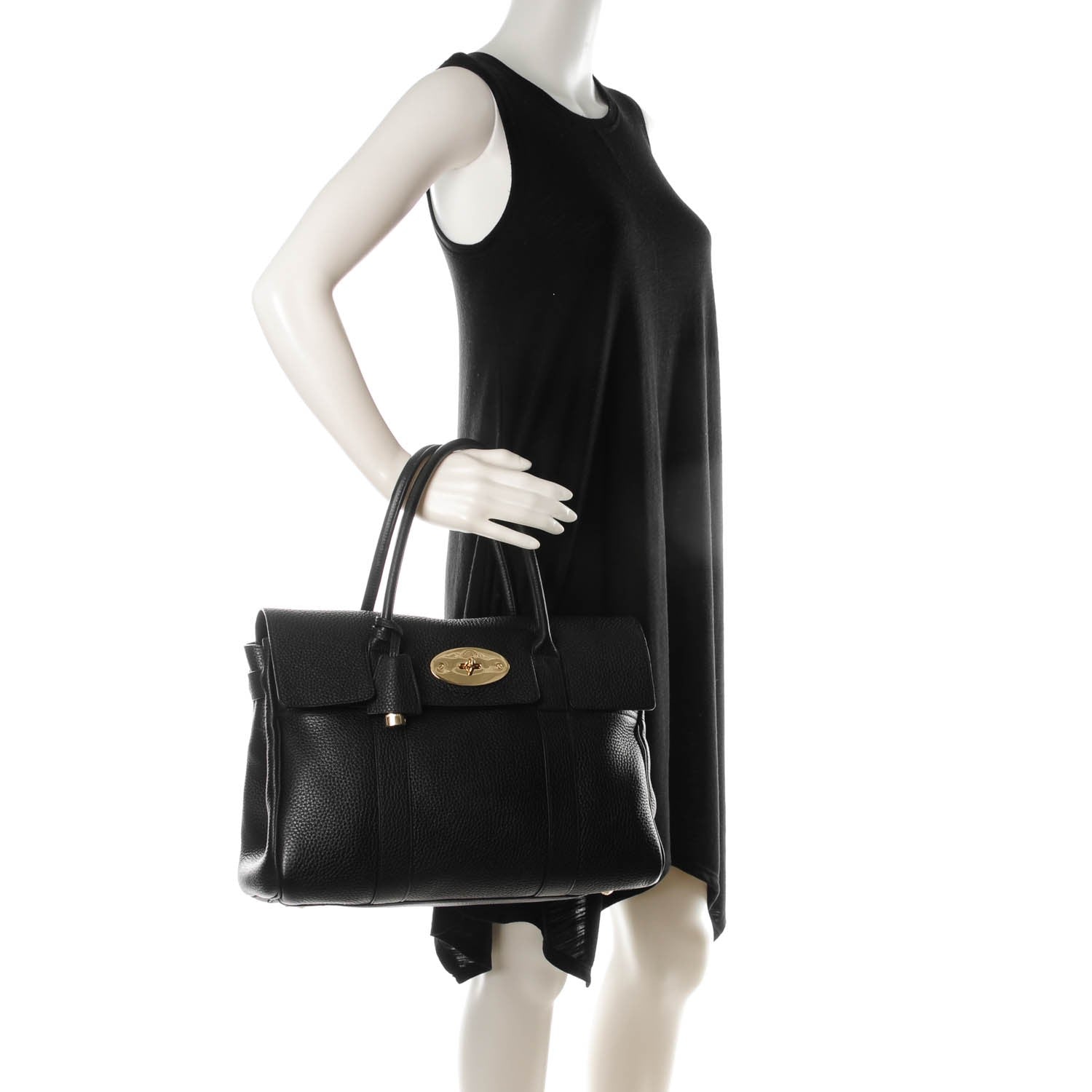 Mulberry Natural Leather Bayswater Black 2 of 8