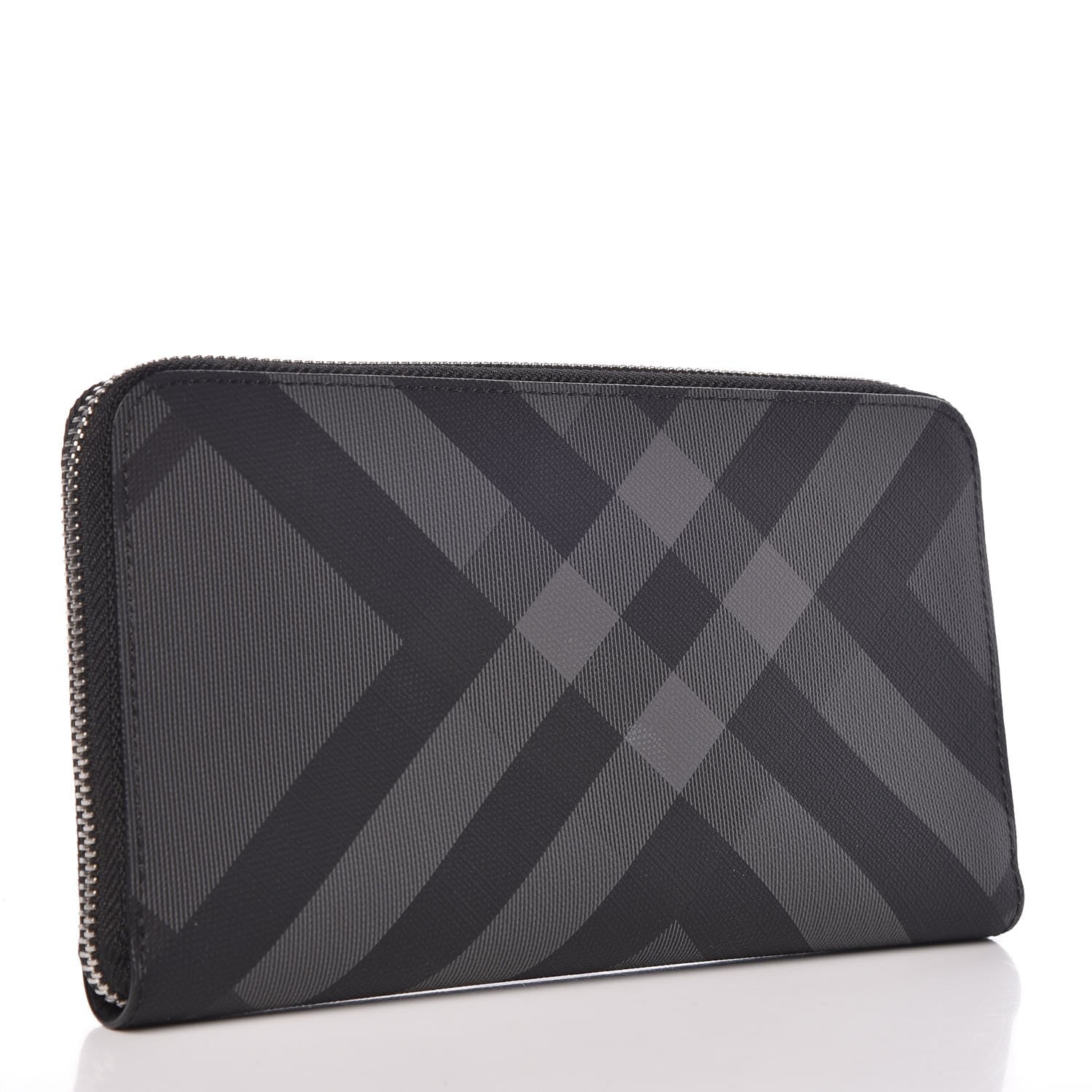 Burberry London Check Large Zip Around Wallet Charcoal 3 of 8
