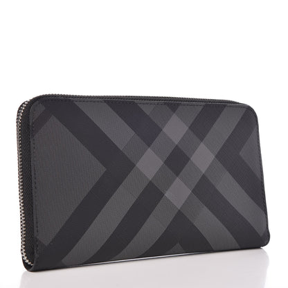 Burberry London Check Large Zip Around Wallet Charcoal 3 of 8
