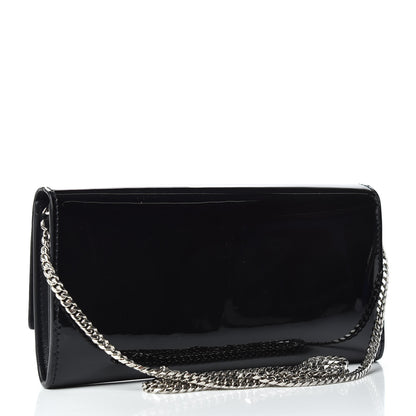 Alexander McQueen Patent Skull Wallet on Chain Black 3 of 7