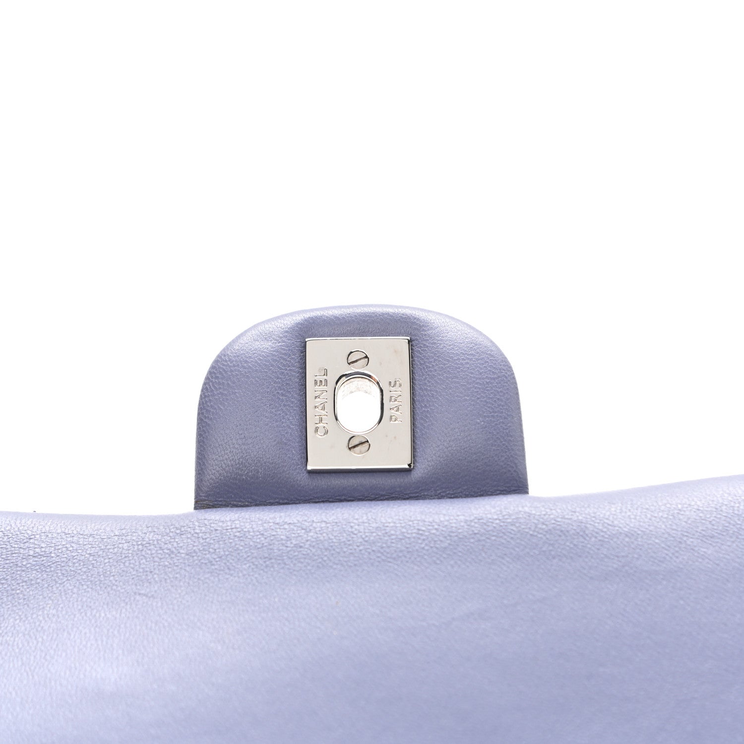 Chanel Lambskin Quilted Medium Double Flap Light Purple 11 of 16