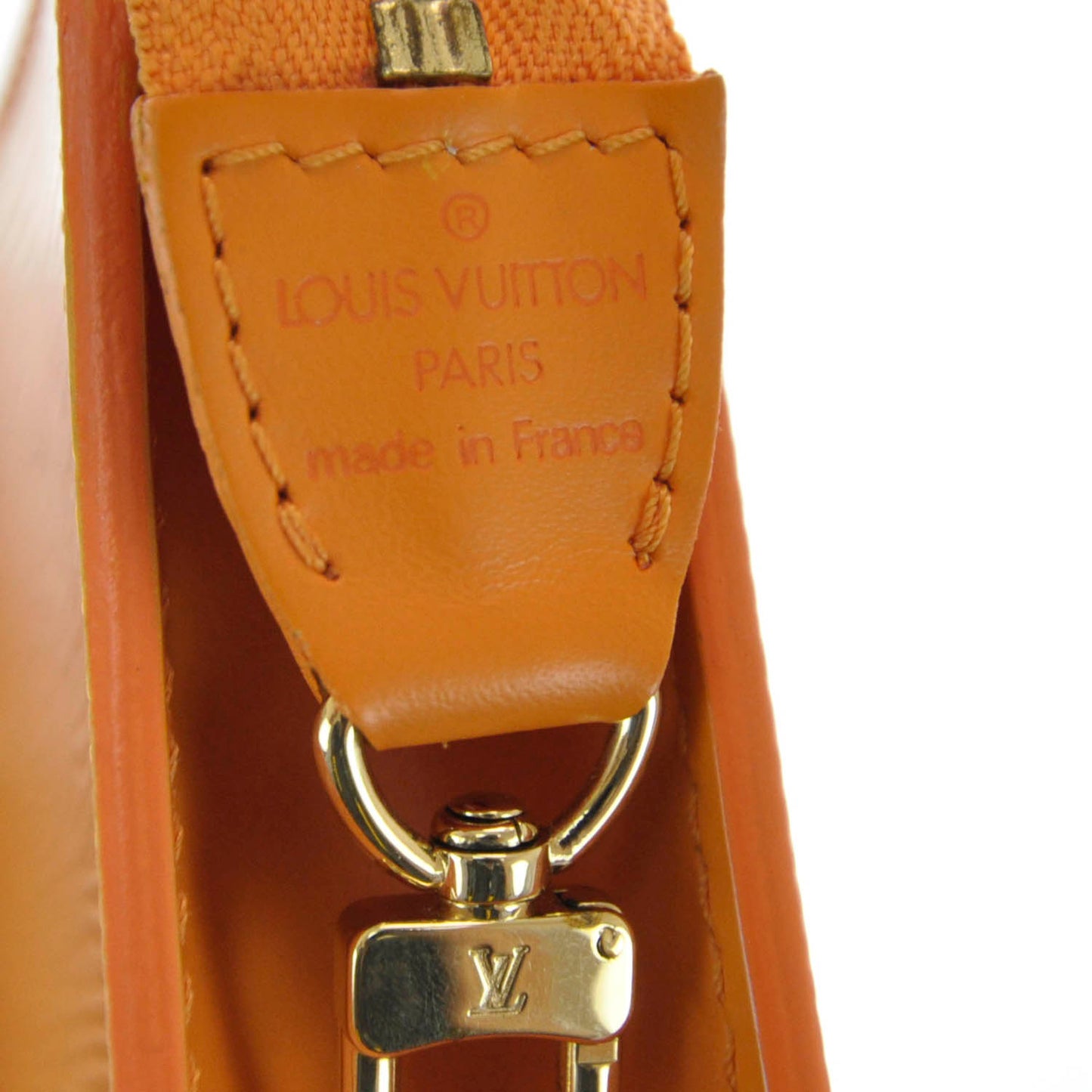 Epi Pochette Accessories Pouch Mandarin