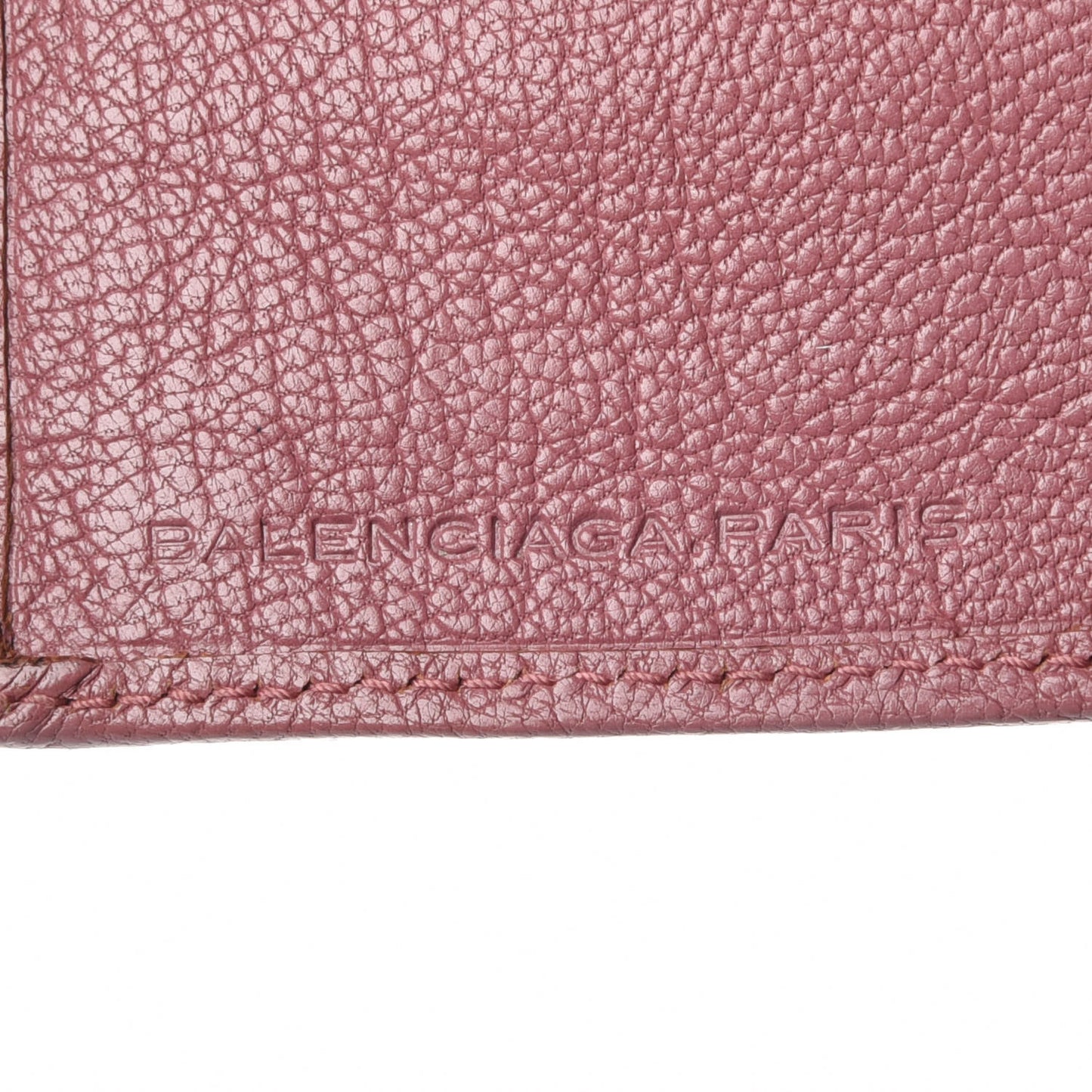Agneau Giant 12 Silver Hardware Money Wallet Rose Bruyere