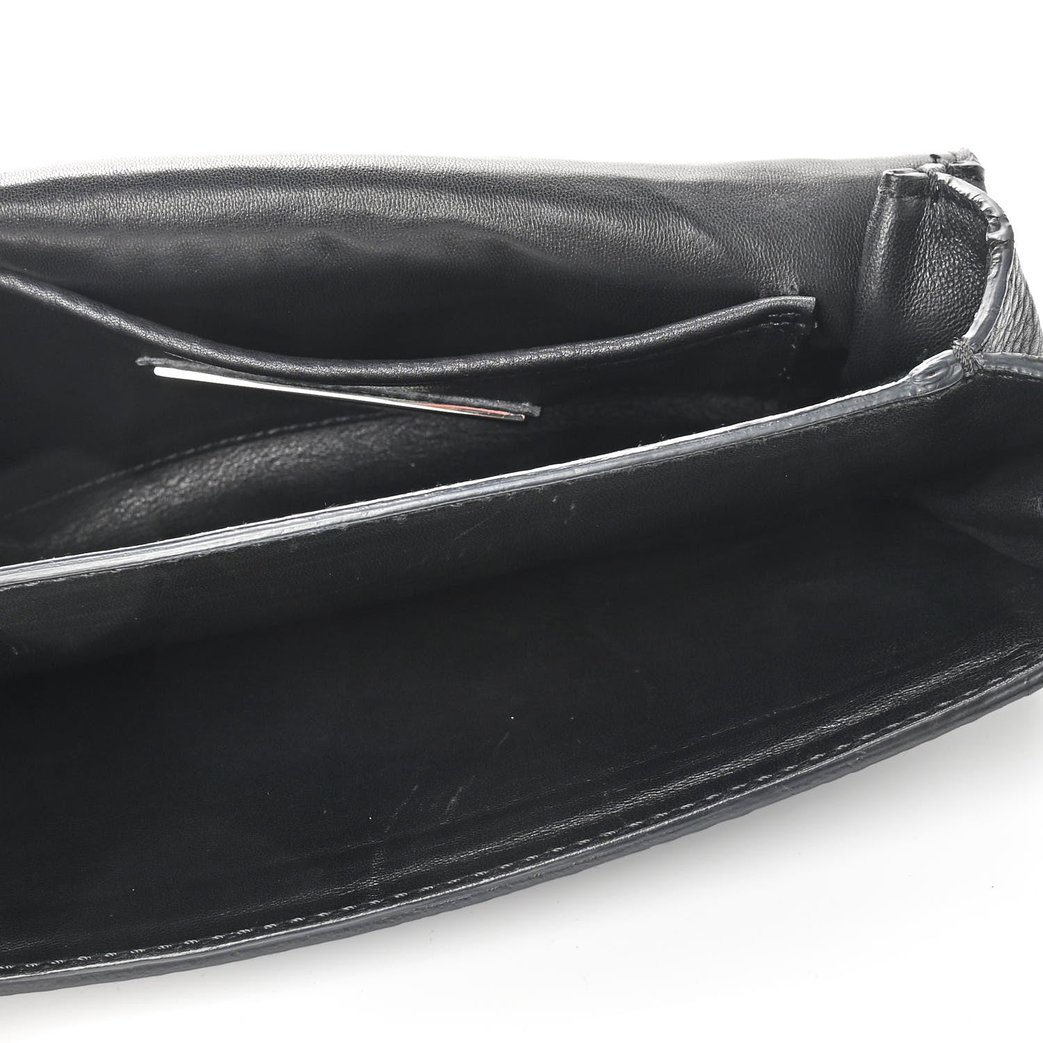 Valentino Garavani Pebbled Calfskin Crystal Studs Va Va Voom Shoulder Bag Black 4 of 8