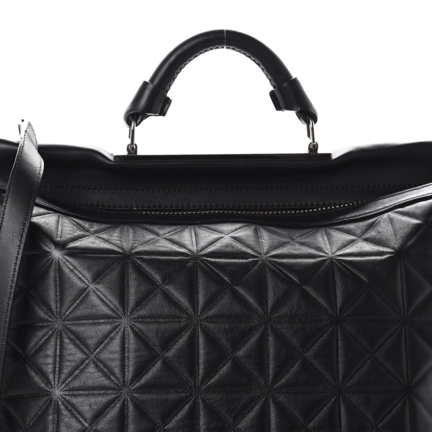 3.1 Phillip Lim 3.1 Calfskin Embossed Large Ryder Satchel Black 10 of 10