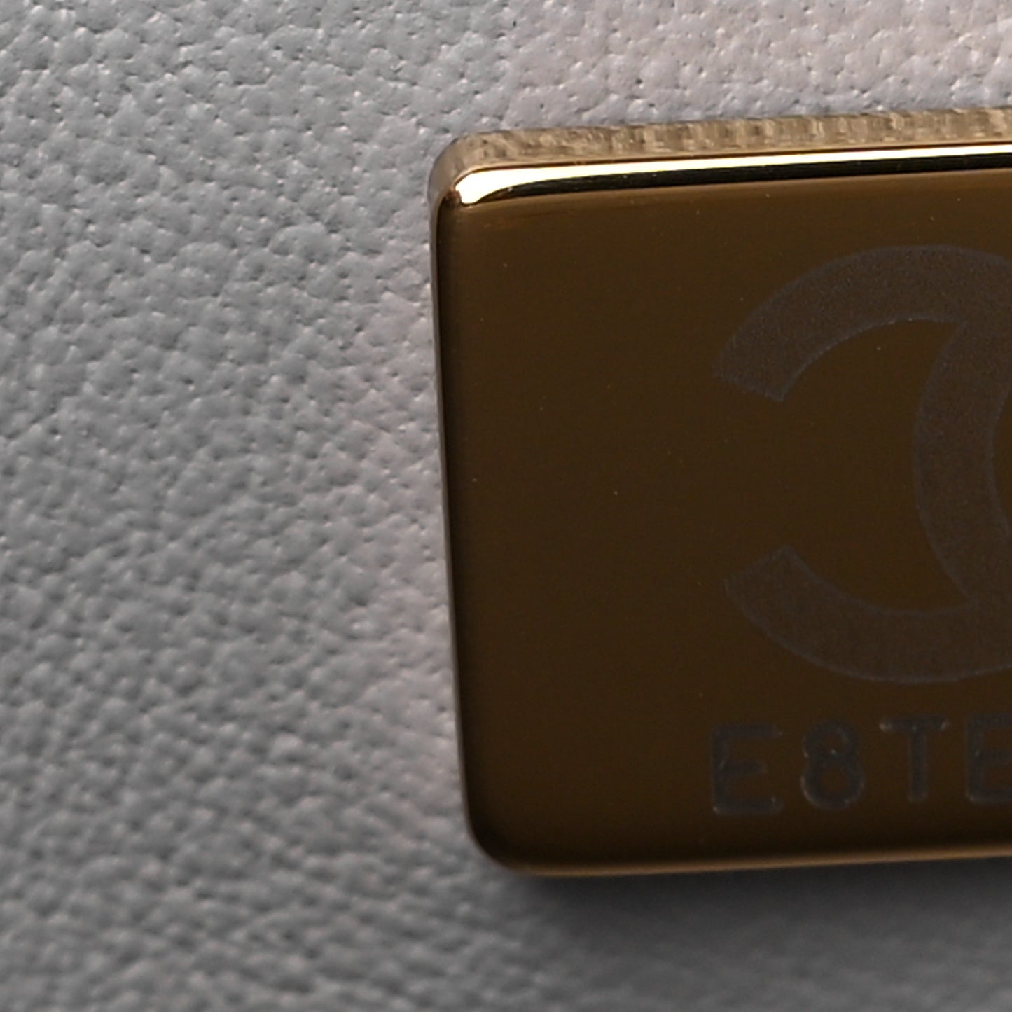 Lambskin Quilted Trendy Vanity Case Grey