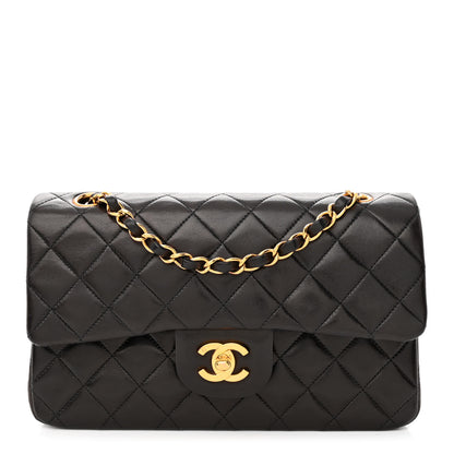 Chanel Lambskin Quilted Small Double Flap Black 1 of 15