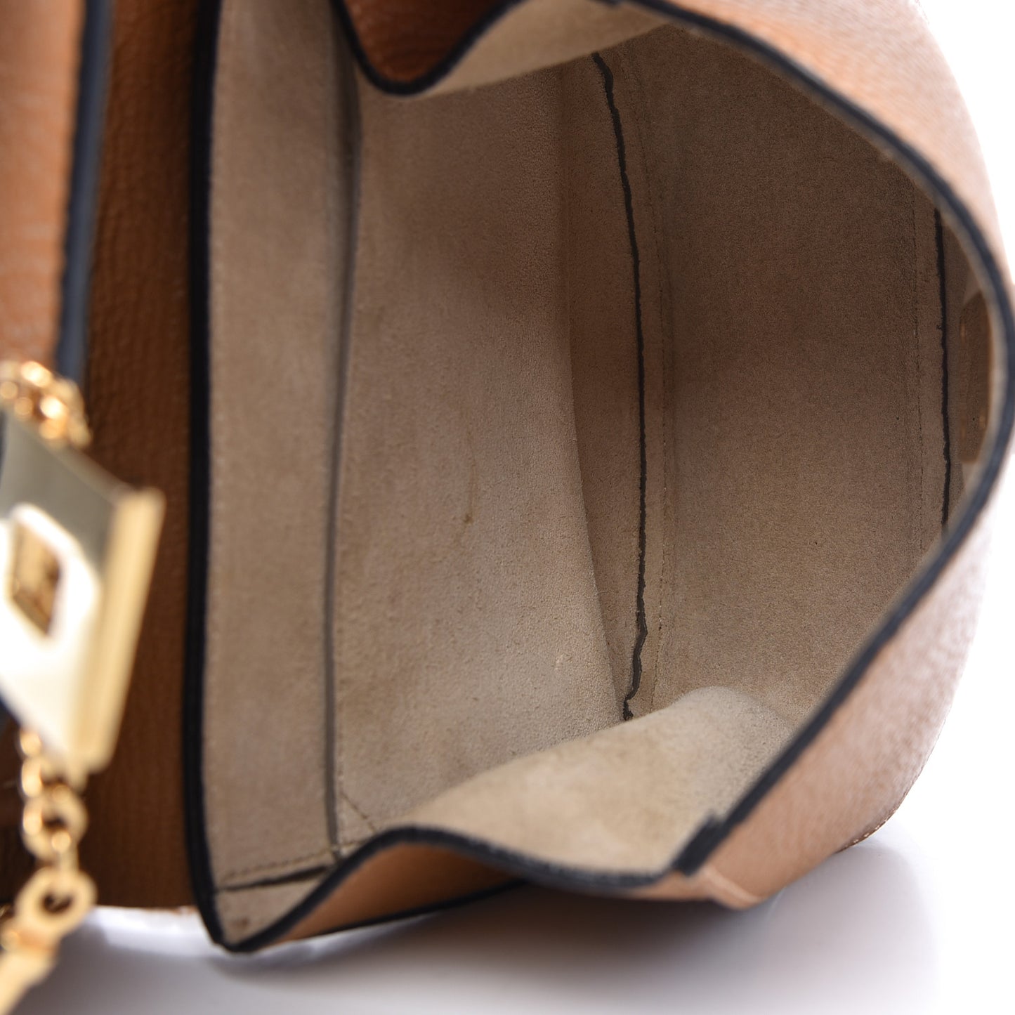 Grained Lambskin Drew Shoulder Bag Caramel