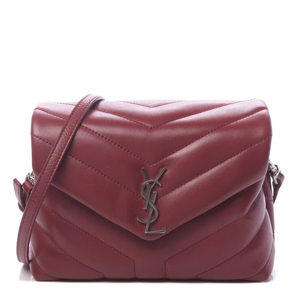 Saint Laurent Calfskin Y Quilted Monogram Toy Loulou Crossbody Bag New Lipstick 1 of 10