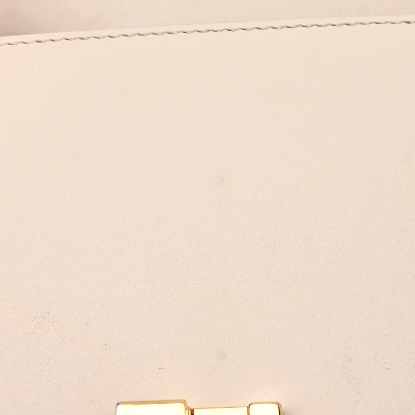 Calfskin Mini Sylvie Chain Shoulder Bag White