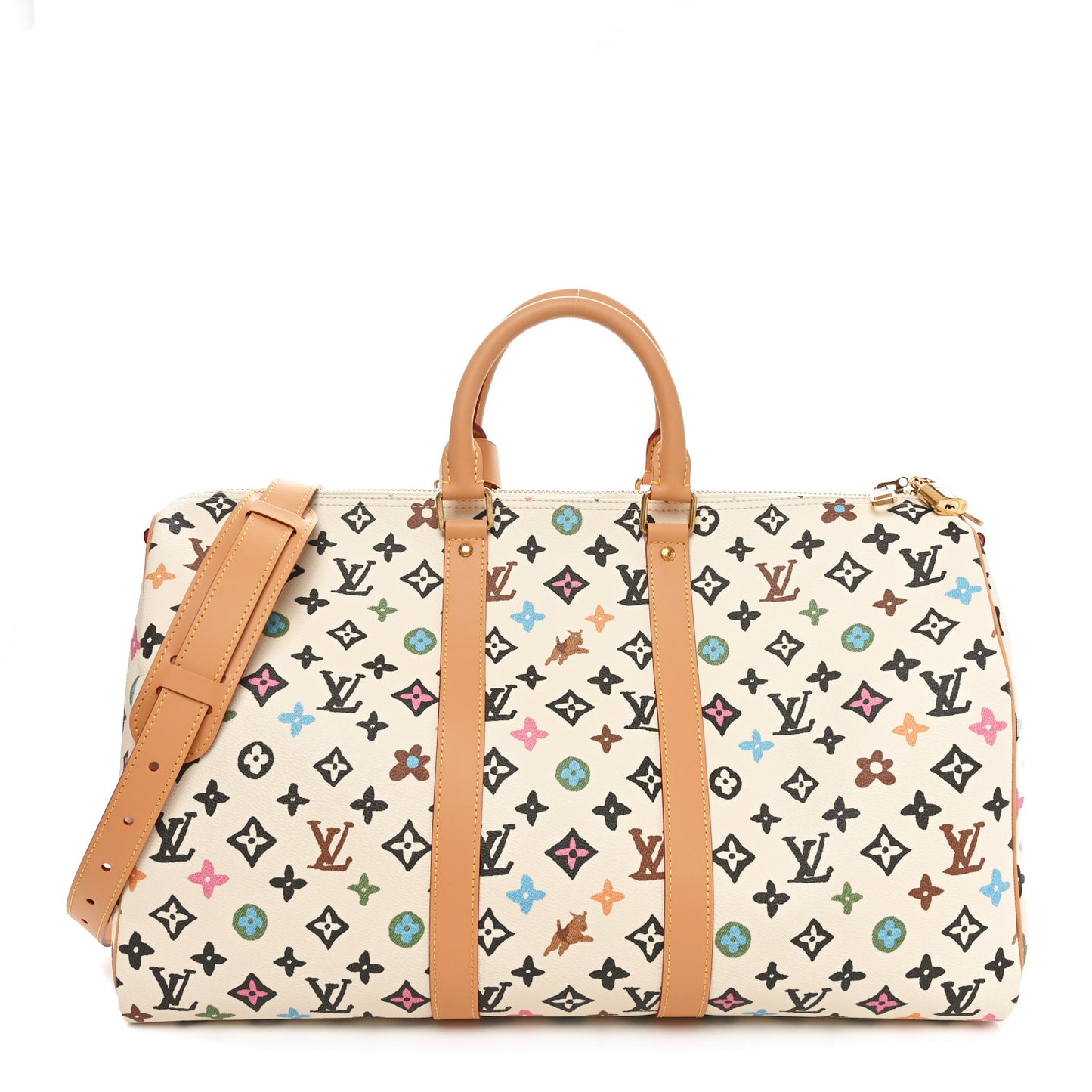 Monogram Craggy Keepall Bandouliere 45 Vanilla