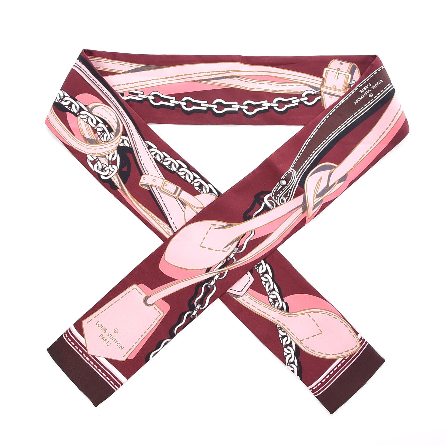 Louis Vuitton Silk Handle Me Bandeau Bordeaux 1 of 8