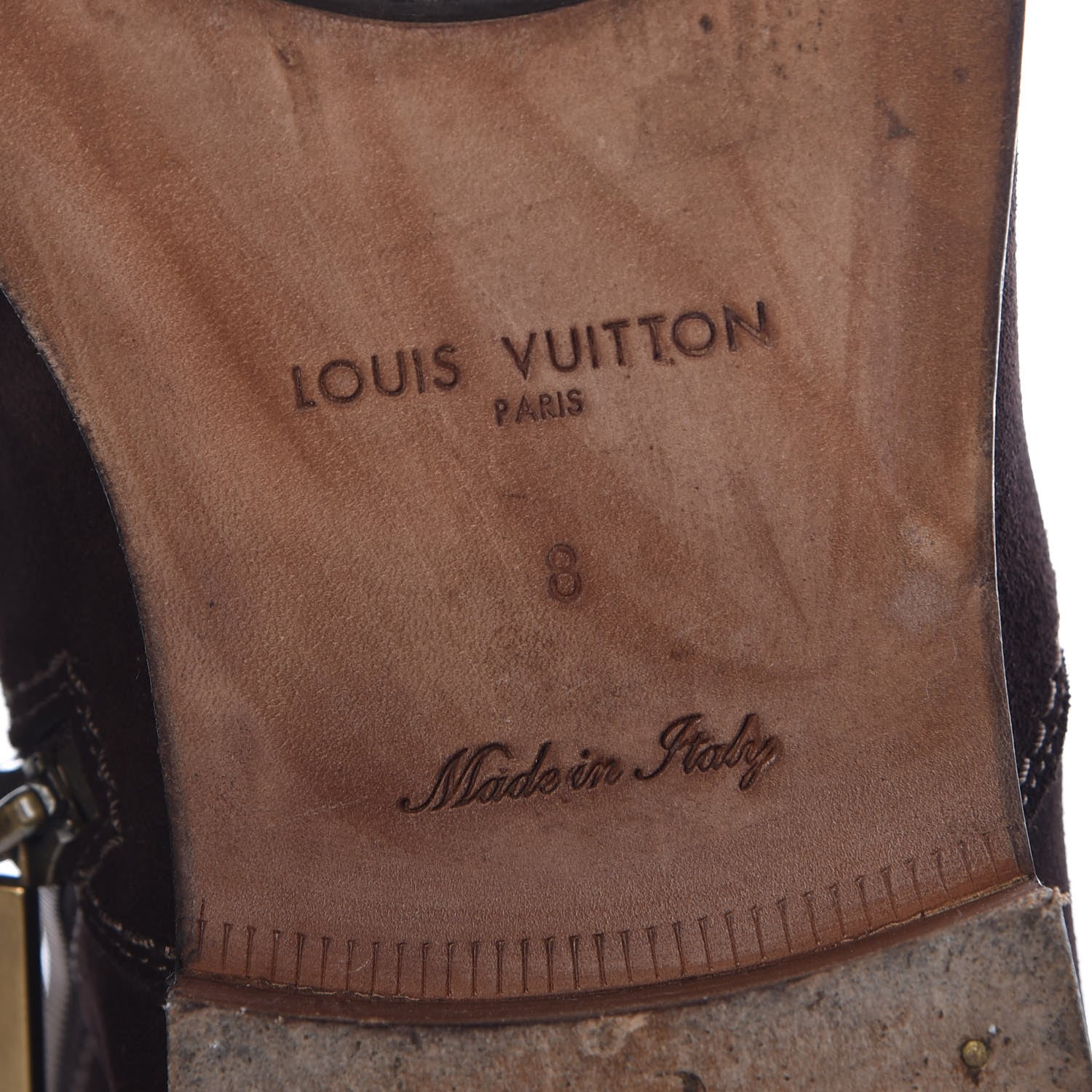 Louis Vuitton Suede Mens Boots 8 Dark Brown 9 of 13