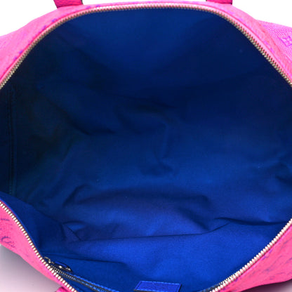 Louis Vuitton Taurillon Illusion Keepall Bandouliere 50 Bleu Rose 5 of 11