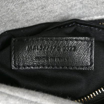 Saint Laurent Jersey Quilted Small Loulou Puffer Monogram Chain Satchel Chalk Beige 7 of 10