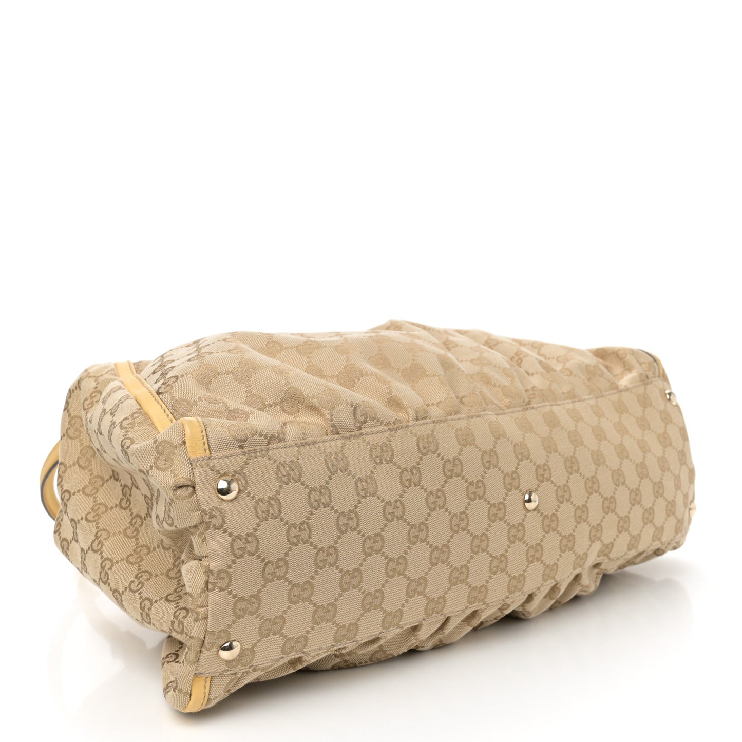 Monogram Large D Gold Hobo Beige