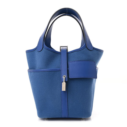 Hermes Toile Goeland Swift Cargo Picotin Lock 18 Bleu France 1 of 10