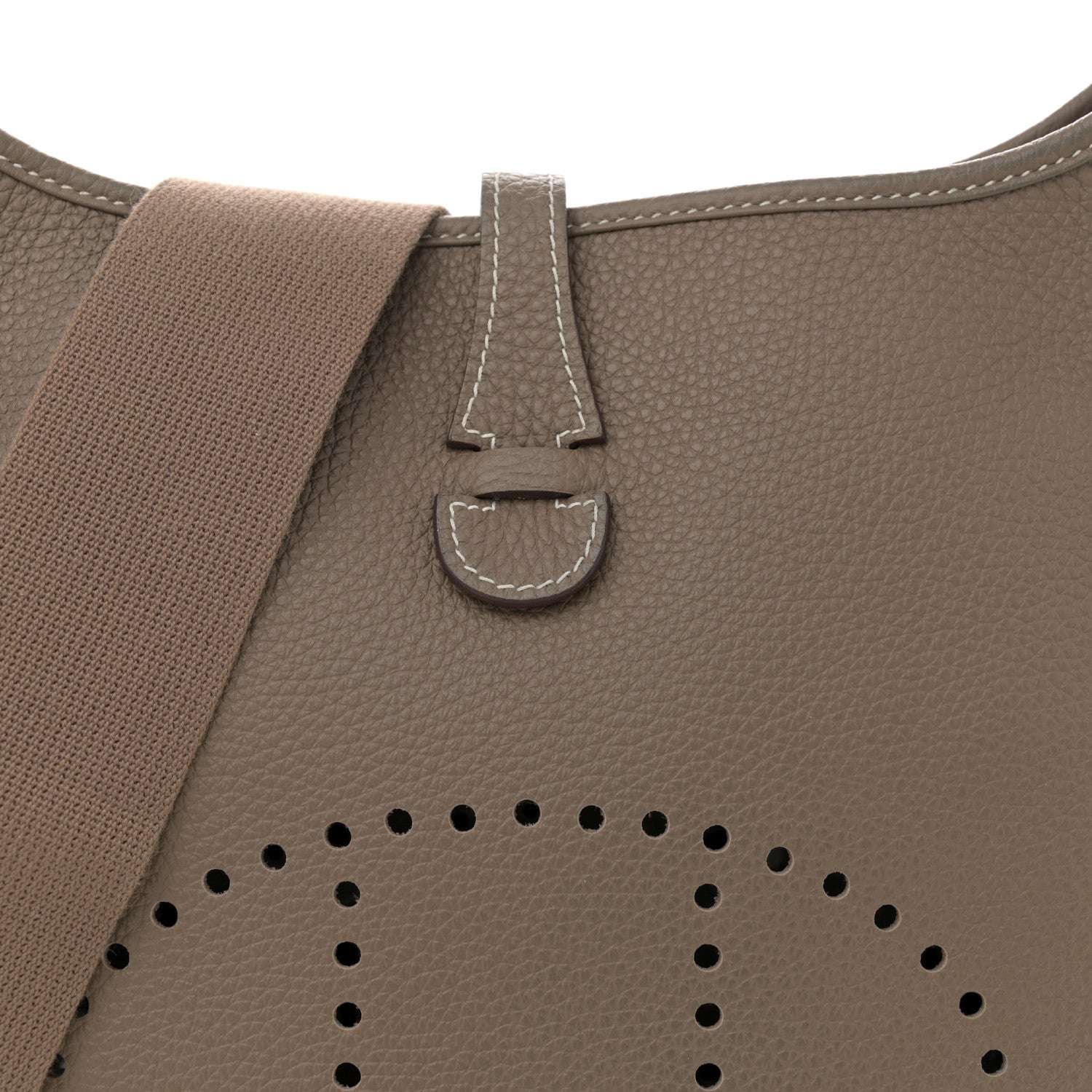 Hermes Taurillon Clemence Evelyne III PM Etoupe 8 of 10