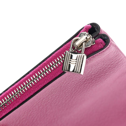 Hermes Evercolor Atout Pouch Rose Pourpre Bleu Saphir 10 of 10