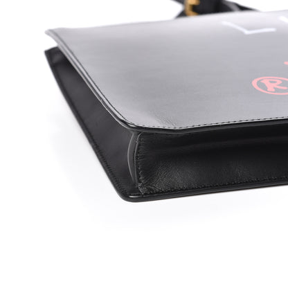 Gucci Calfskin is Life Print Messenger Bag Black 8 of 10