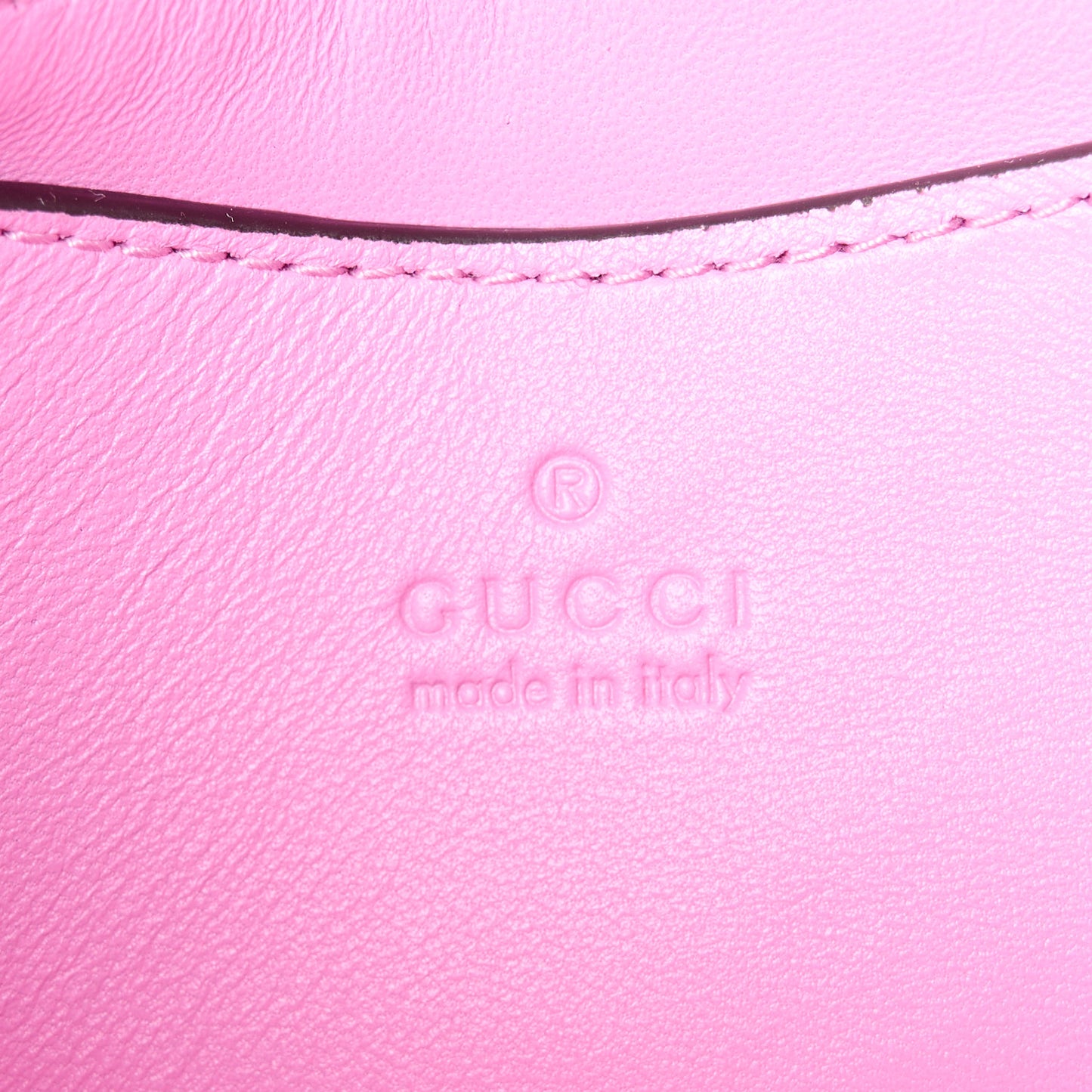 Lambskin Embossed Small GG Milano Top Handle Shoulder Bag Pink