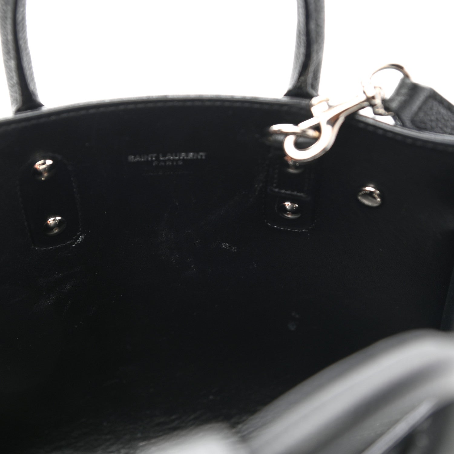 Saint Laurent Grained Calfskin Nano Sac De Jour Black 8 of 15