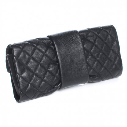 Chanel Leather Mademoiselle Clutch Black 3 of 7