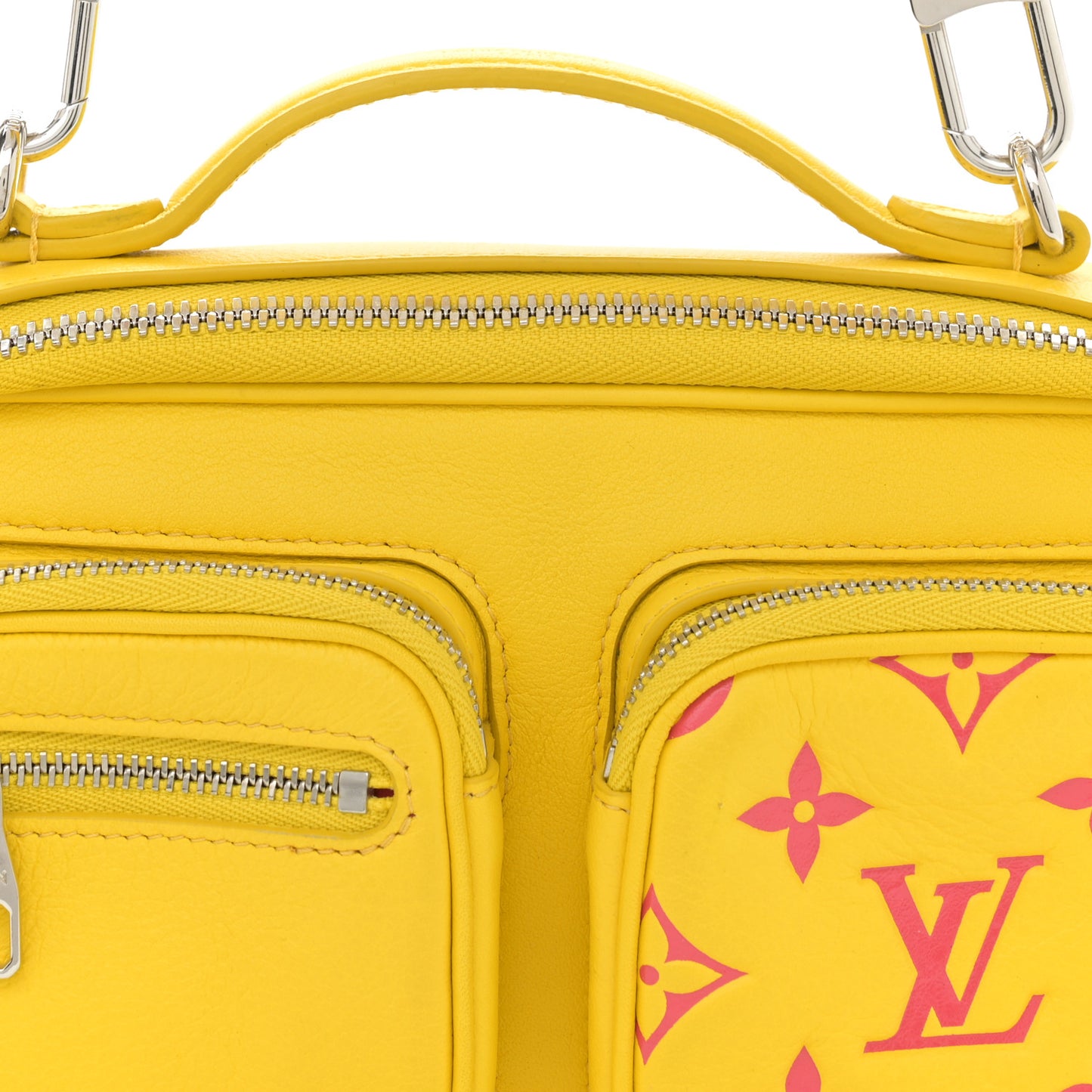 Calfskin Embossed Monogram Vuittamins Utility Crossbody Yellow