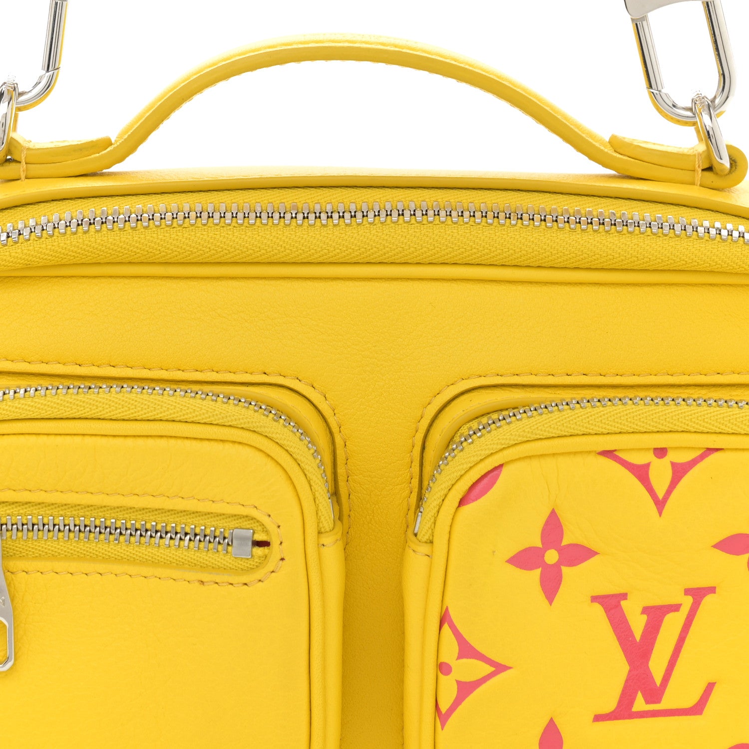 Louis Vuitton Calfskin Embossed Monogram Vuittamins Utility Crossbody Yellow 7 of 10